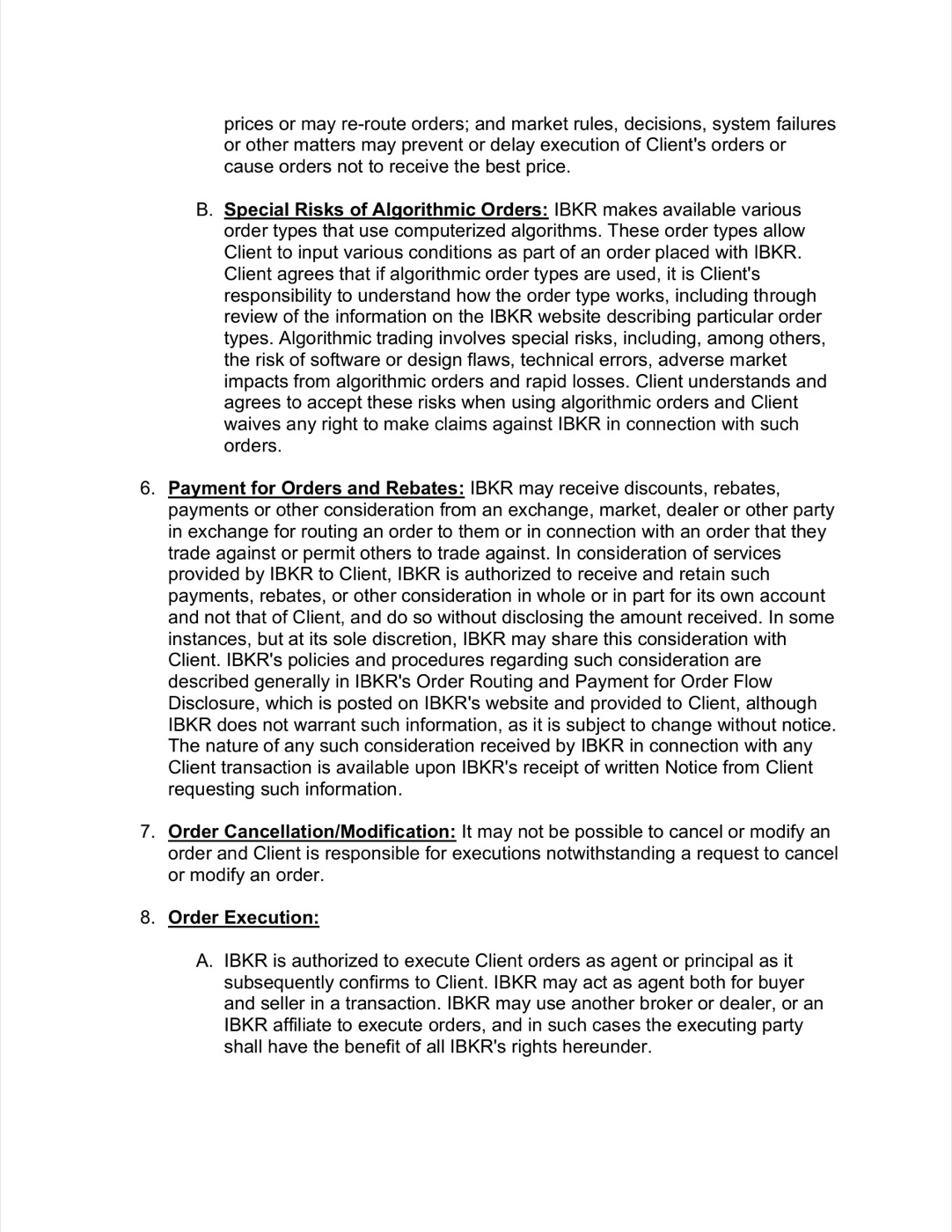 Interactive Brokers Client Agreement — page 3 of 30