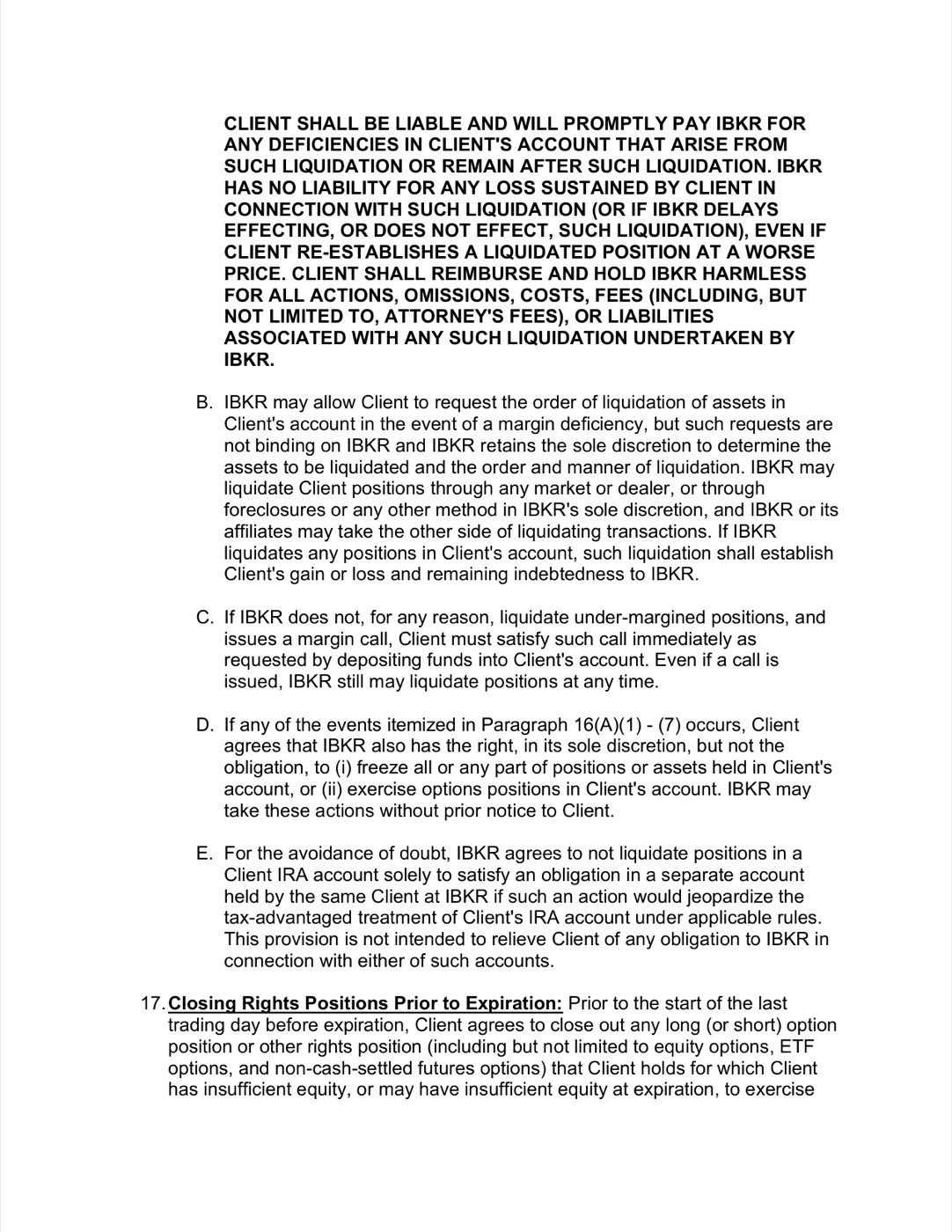 Interactive Brokers Client Agreement — page 11 of 30