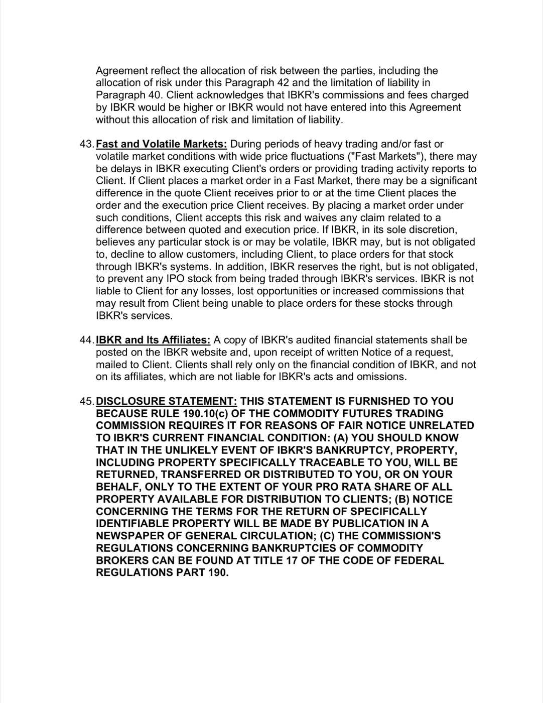 Interactive Brokers Client Agreement — page 23 of 30