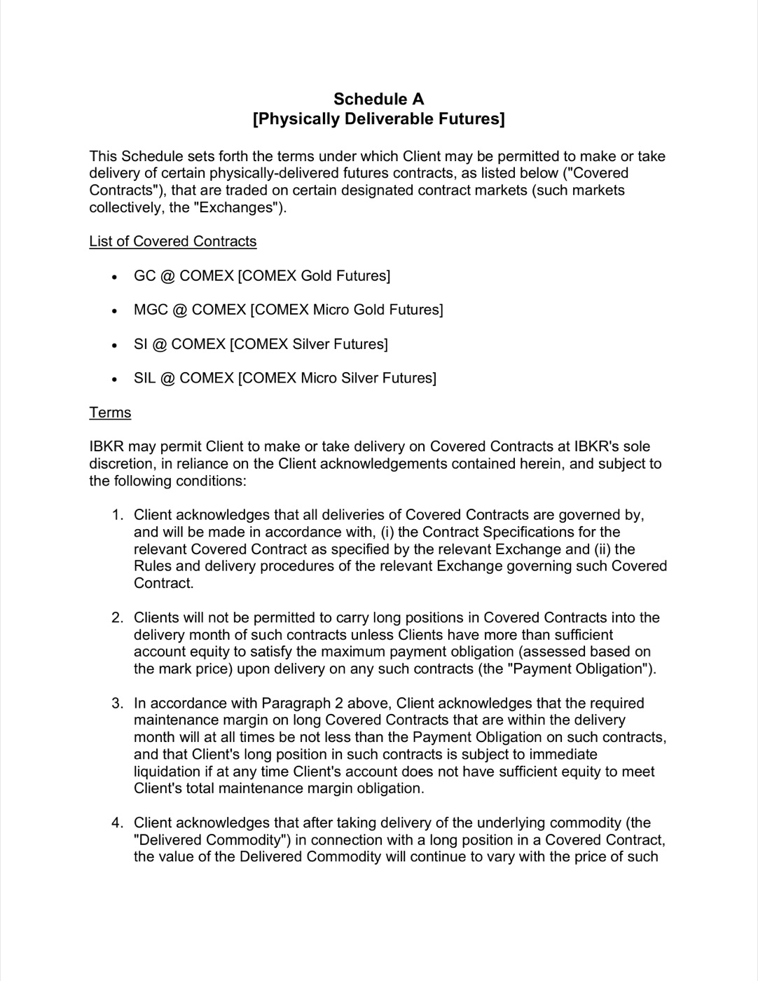 Interactive Brokers Client Agreement — page 29 of 30