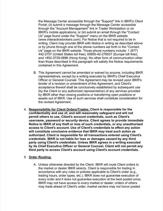 Interactive Brokers Client Agreement — page 2 of 30