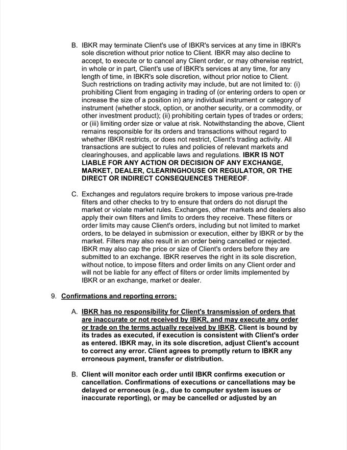 Interactive Brokers Client Agreement — page 4 of 30