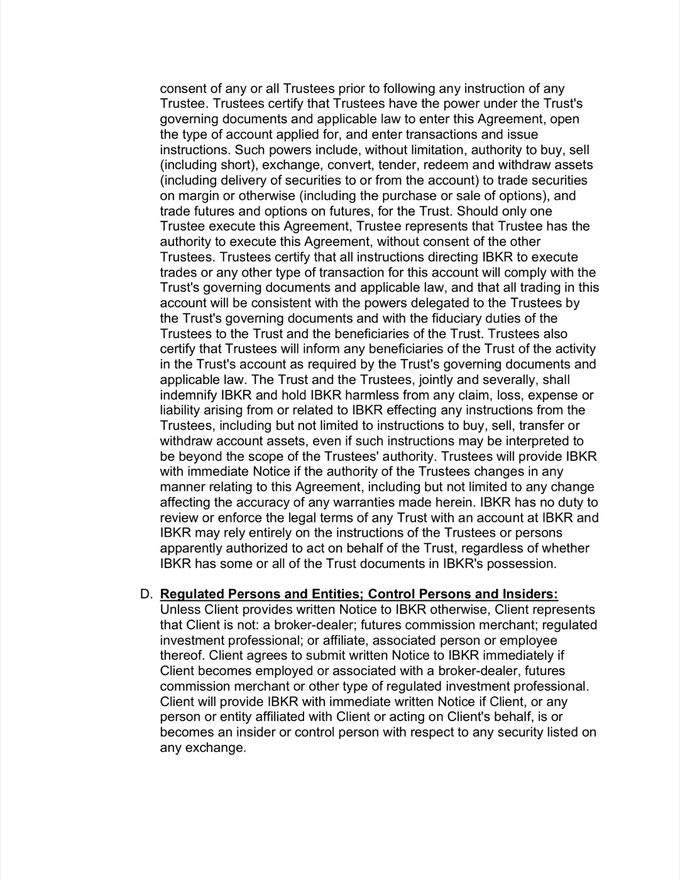 Interactive Brokers Client Agreement — page 6 of 30