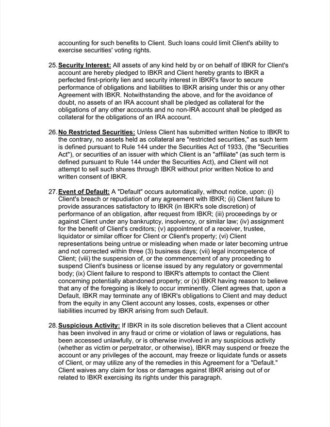 Interactive Brokers Client Agreement — page 14 of 30