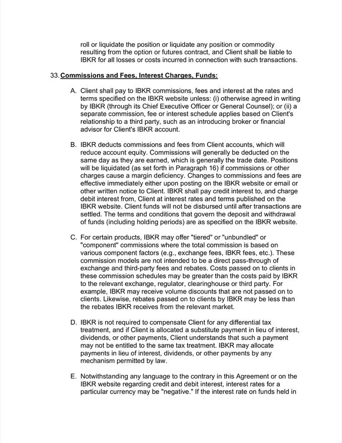 Interactive Brokers Client Agreement — page 18 of 30
