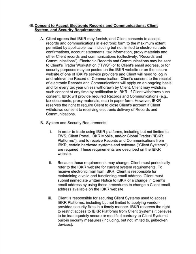 Interactive Brokers Client Agreement — page 24 of 30
